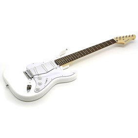 Kit Guitarra Rockwave RW50 Branca Stratocaster +Mini Amp + Acessórios
