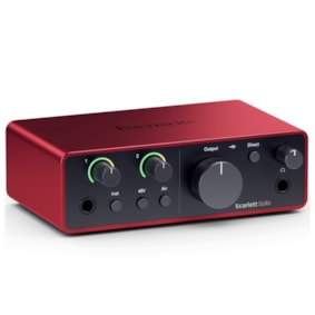 Kit Interface Focusrite Scarlett Solo 4th Gen - 4ª Geração Kit Interface Focusrite Scarlett Solo 4th Gen - 4ª Geração