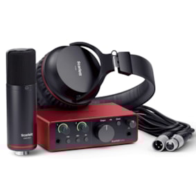 Kit Interface Focusrite Scarlett Solo 4th Gen - 4ª Geração Kit Interface Focusrite Scarlett Solo 4th Gen - 4ª Geração