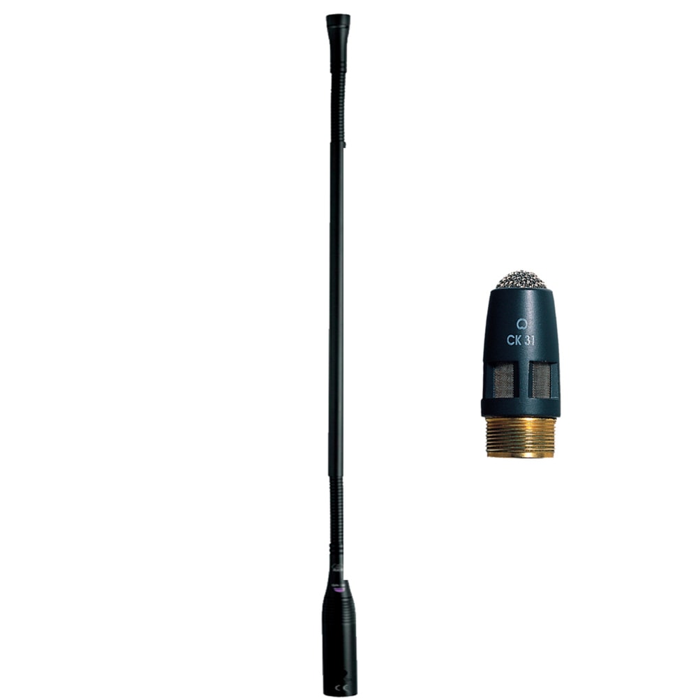 Kit Microfone Gooseneck GN50E Com Cápsula CK31 Condensador De Mesa