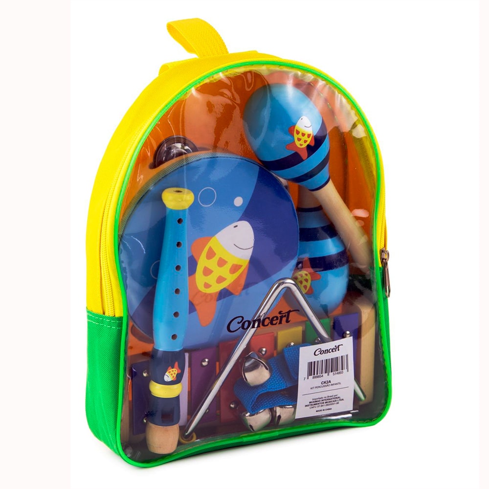 Kit Percussão Infantil Concert CK2A 6 Peças