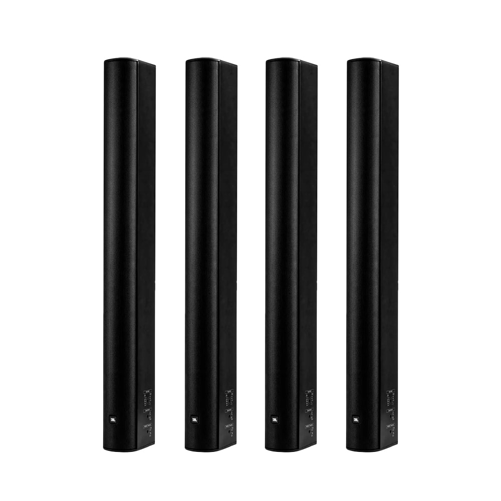 Kit Premium 4x Caixa de Som JBL CBT-100LA1 Black Vertical