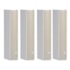Kit Premium 4x Caixa De Som JBL CBT 50LA-1 Vertical  Branca 
