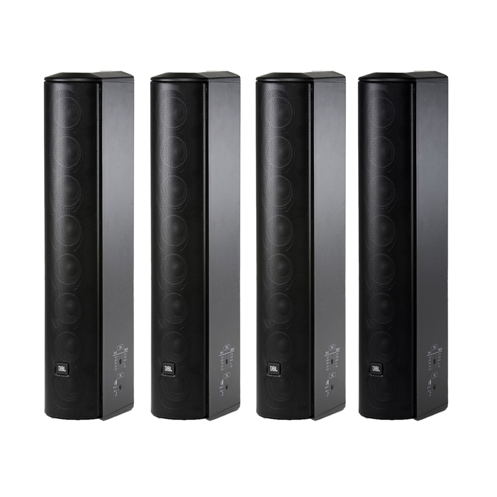 Kit Premium 4x Caixa De Som JBL CBT-50LA1 Black Vertical