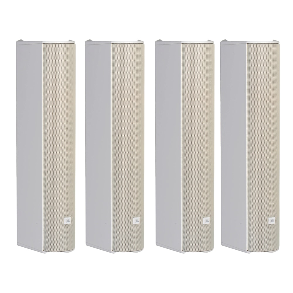 Kit Premium 4x Caixa Line Array JBL CBT 50LA-1 Vertical  Branca 