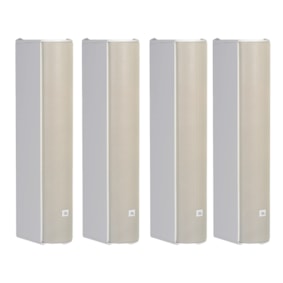 Kit Premium 4x Caixa Line Array JBL CBT 50LA-1 Vertical  Branca 