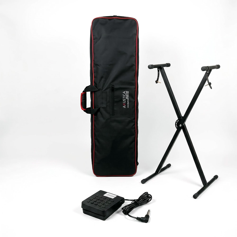Kit Premium Acessórios Teclado 5/8 Linha Casiotone Bag + Suporte + Pedal