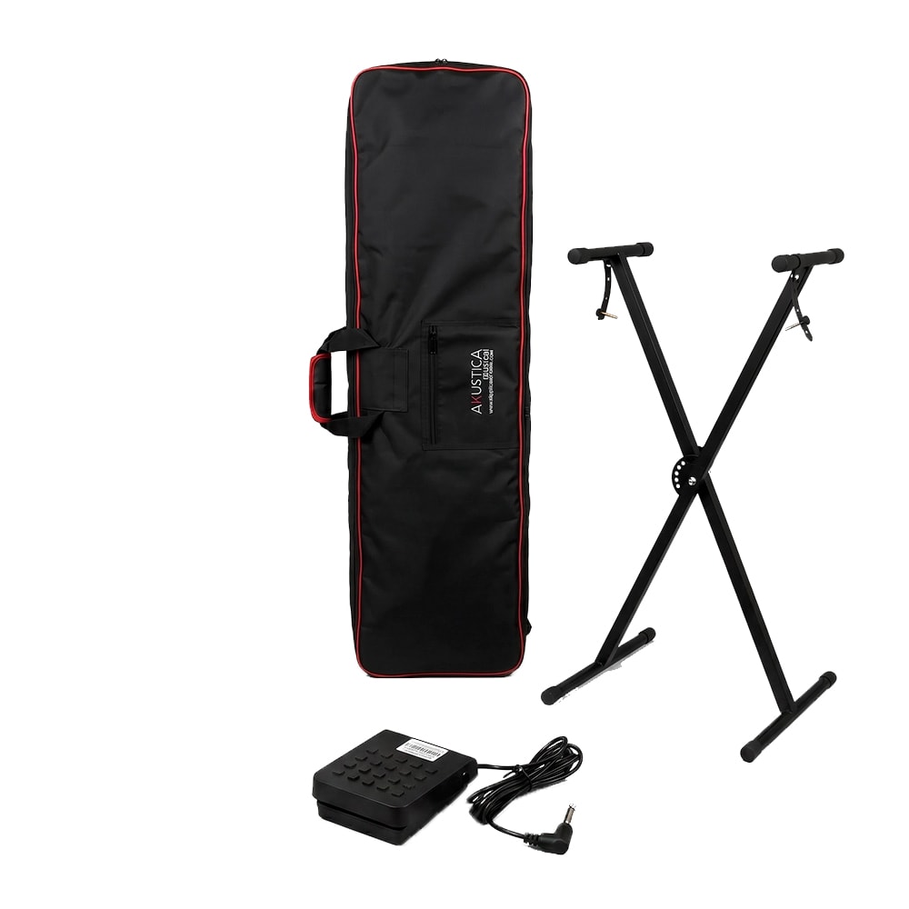 Kit Premium Acessórios Teclado 5/8 Linha Casiotone Bag + Suporte + Pedal