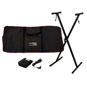 Kit Premium Acessórios Teclado 5/8 Linha CTX e PSR Bag + Suporte + Pedal