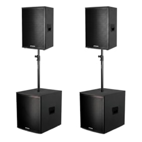 Kit Premium Attack Subwoofer VRF1510A / VRF1560 + VRF1230A /VRF1220 + Cabo + Conector
