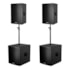 Kit Premium Attack Subwoofer VRF1510A / VRF1560 + VRF1230A /VRF1220 + Cabo + Conector