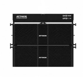 Kit Premium Caixa de Som VSL206 2x Caixa Attack Line Array VSL206 + 1x Bumper Attack Fly VSL206