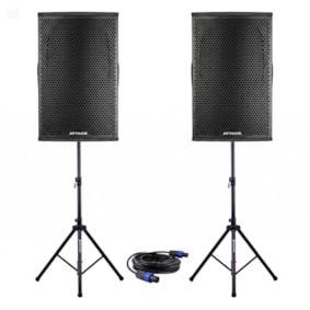 Kit Premium Caixas Attack VRF1550A + VRF1530+ Tripé + Cabo