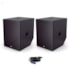 Kit Premium Caixas Subwoofer Mark  Audio MKS1810A + MKS1880 + Cabo 
