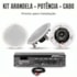 Kit Premium JBL 12x Pares Arandela 6CO2R + Potência Frahm 1800 G5 + Cabo RCA/P2