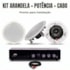 Kit Premium JBL 4x Pares Arandela 6CO2R + Potência Frahm 1000 G5 + Cabo RCA/P2