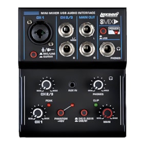 Mesa Analógica Lexsen GOMIX 1 De 1 Canal Com Interface USB e Bluetooth