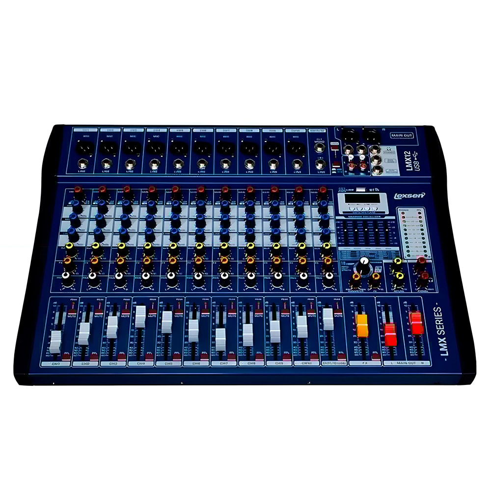 Mesa Analógica Lexsen LMX12USB De 12 Canais C/ Efeitos e Bluetooth
