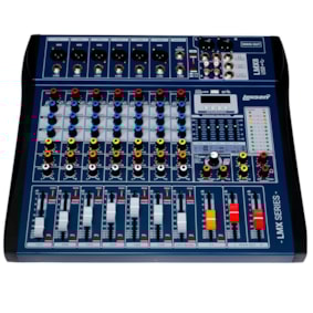 Mesa Analógica Lexsen LMX8 De 8 Canais C/ Efeitos e Bluetooth