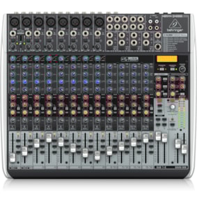 Mesa De Som Analógica Behringer Xenyx QX2222USB De 20 Canais