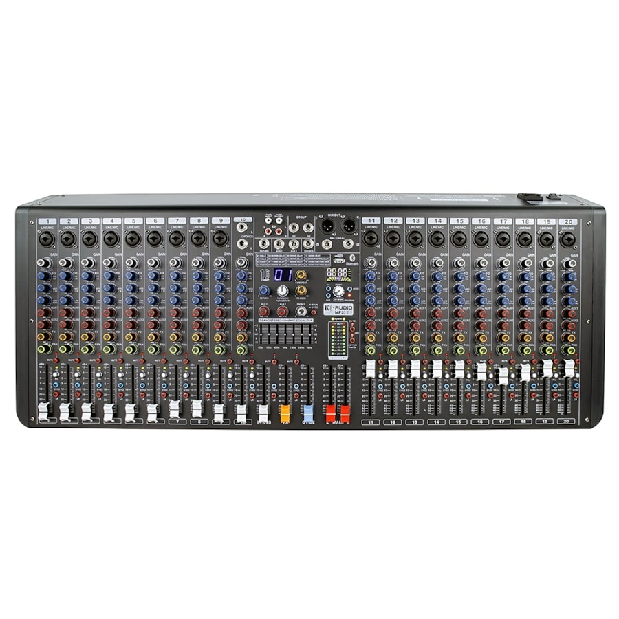 Mesa de Som Analógica K-Audio MP2010 / MP20.2 12 Canais C/ Efeitos USB e Bluetooth Mesa de Som Analógica K-Audio MP2010 / MP20.2 12 Canais C/ Efeitos USB e Bluetooth