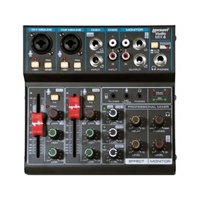Mesa de Som Analógica Lexsen Studio Mix 6 de 6 Canais C/ Interface USB e Bluetooth