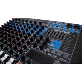 Mesa De Som Analógica Soundvoice Safira 10.4 Plus C/ Efeitos e Bluetooth