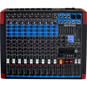 Mesa De Som Analógica Soundvoice Safira 10.4 Plus C/ Efeitos e Bluetooth