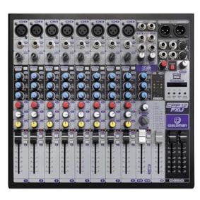 Mesa de Som Analógica Waldman CPP12FXU de 12 Canais + USB e Bluetooth Mesa de Som Analógica Waldman CPP12FXU de 12 Canais + USB e Bluetooth