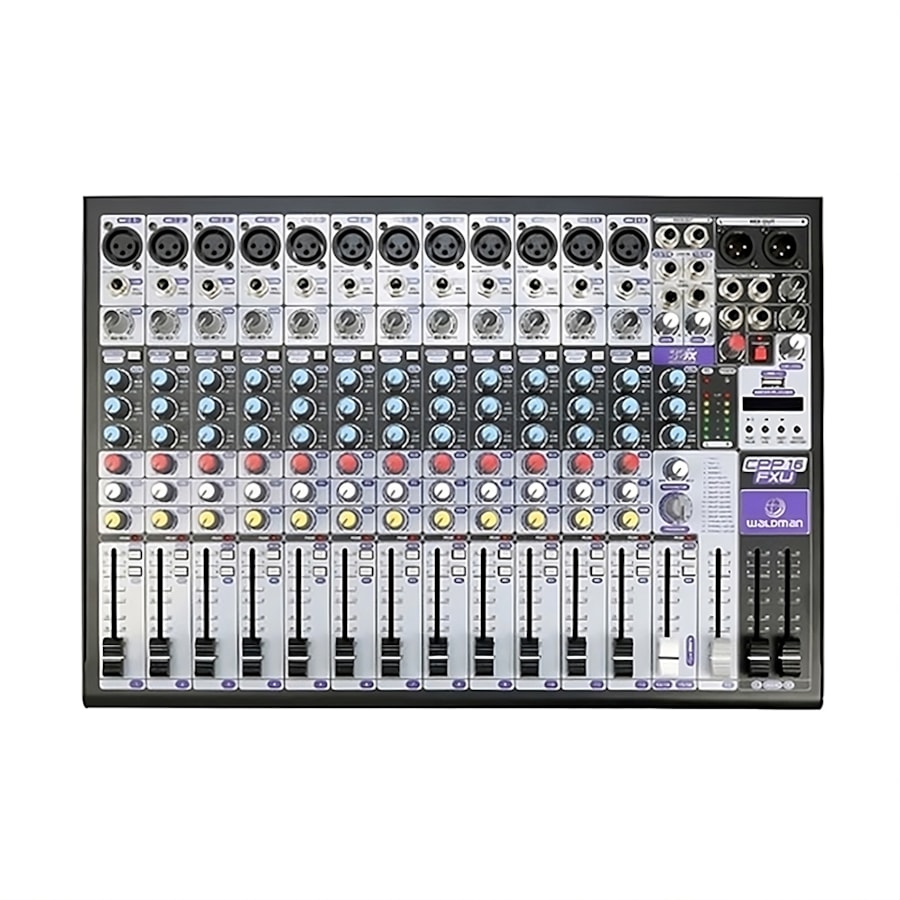 Mesa de Som Analógica Waldman CPP16FXU de 16 Canais + USB e Bluetooth Mesa de Som Analógica Waldman CPP16FXU de 16 Canais + USB e Bluetooth