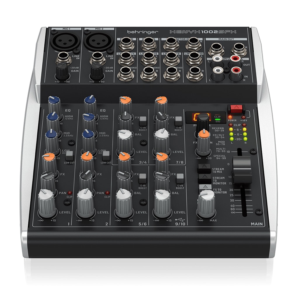 Mesa de Som Analógica Behringer Xenyx 1202FX de 12 Canais