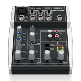 Mesa De Som Behringer Xenyx 502S Analógica De 5 Canais