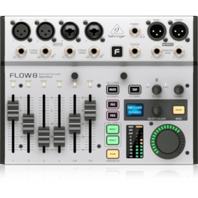 Mesa De Som Digital Behringer Flow 8 De 8 Canais C/ Efeitos 
