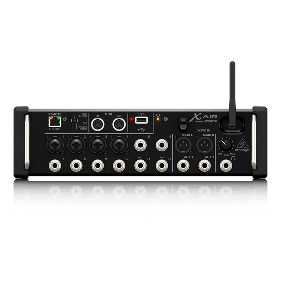 Mesa de Som Digital Behringer X Air Séries XR12 Rack de 12 Canais