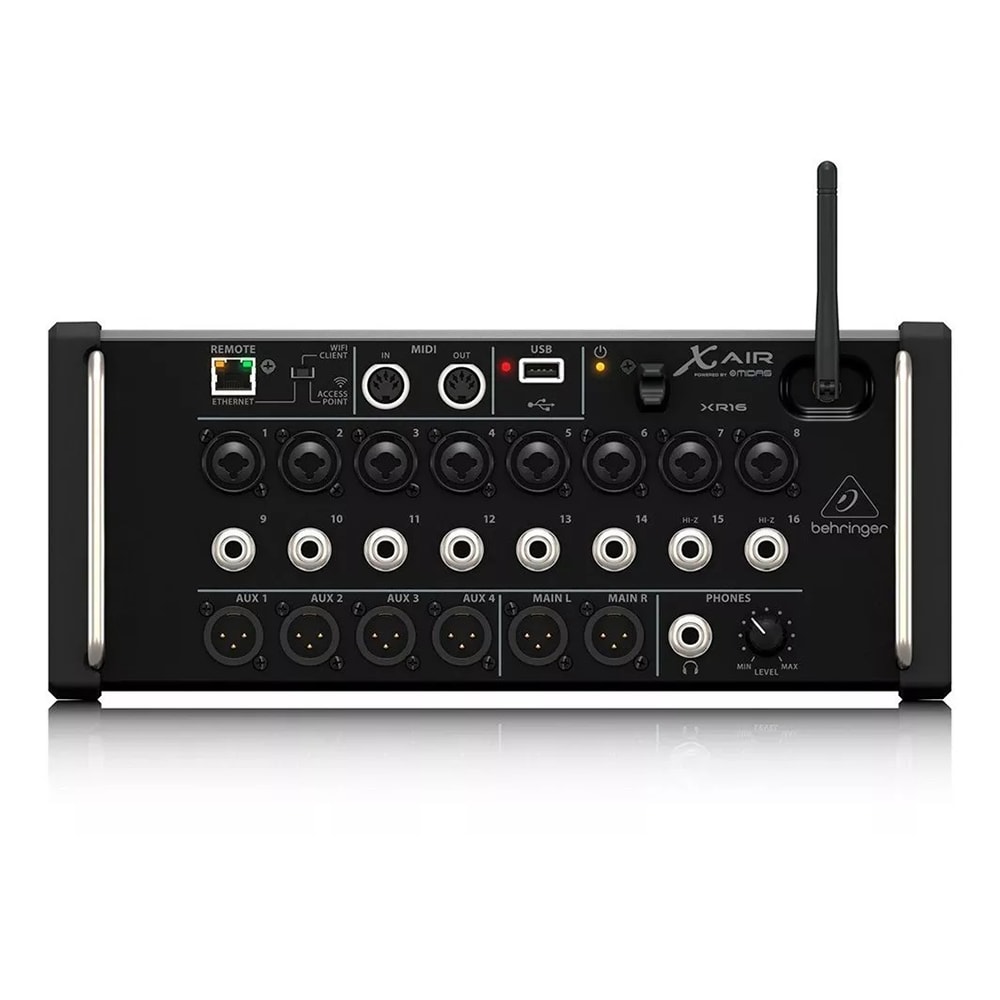 デジタルミキサー　Behringer X Air XR16 美品 Mesa de Som Digital Beringer X Air Séries XR16 Rack de 16 Canais