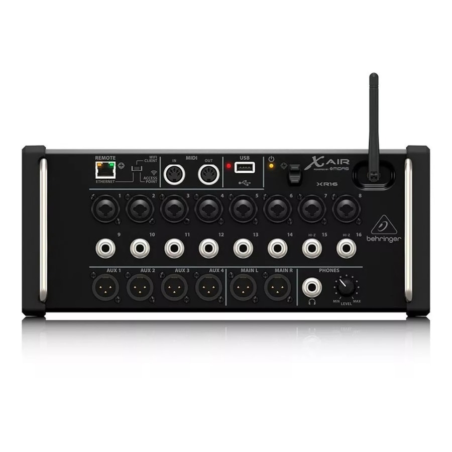 Mesa de Som Digital Beringer X Air Séries XR16 Rack de 16 Canais