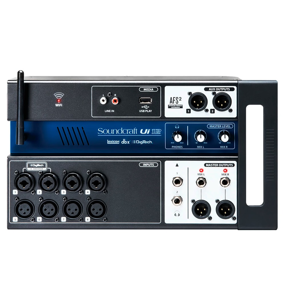 Mesa De Som Digital Soundcraft UI12 De 12 Canais