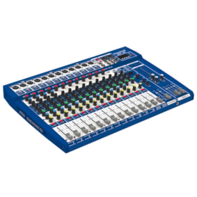 Mesa de Som Soundcraft MI16 de 16 Canais com Efeitos e Interface USB