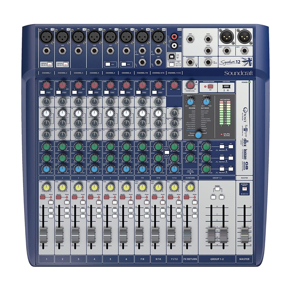 Mesa de Som Soundcraft Signature 12 de 12 Canais