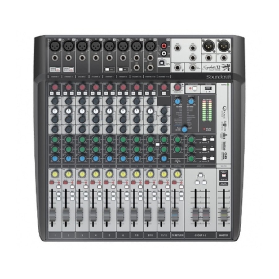 Mesa de Som Soundcraft Signature 12 MTK de 12 Canais Mesa de Som Soundcraft Signature 12 MTK de 12 Canais