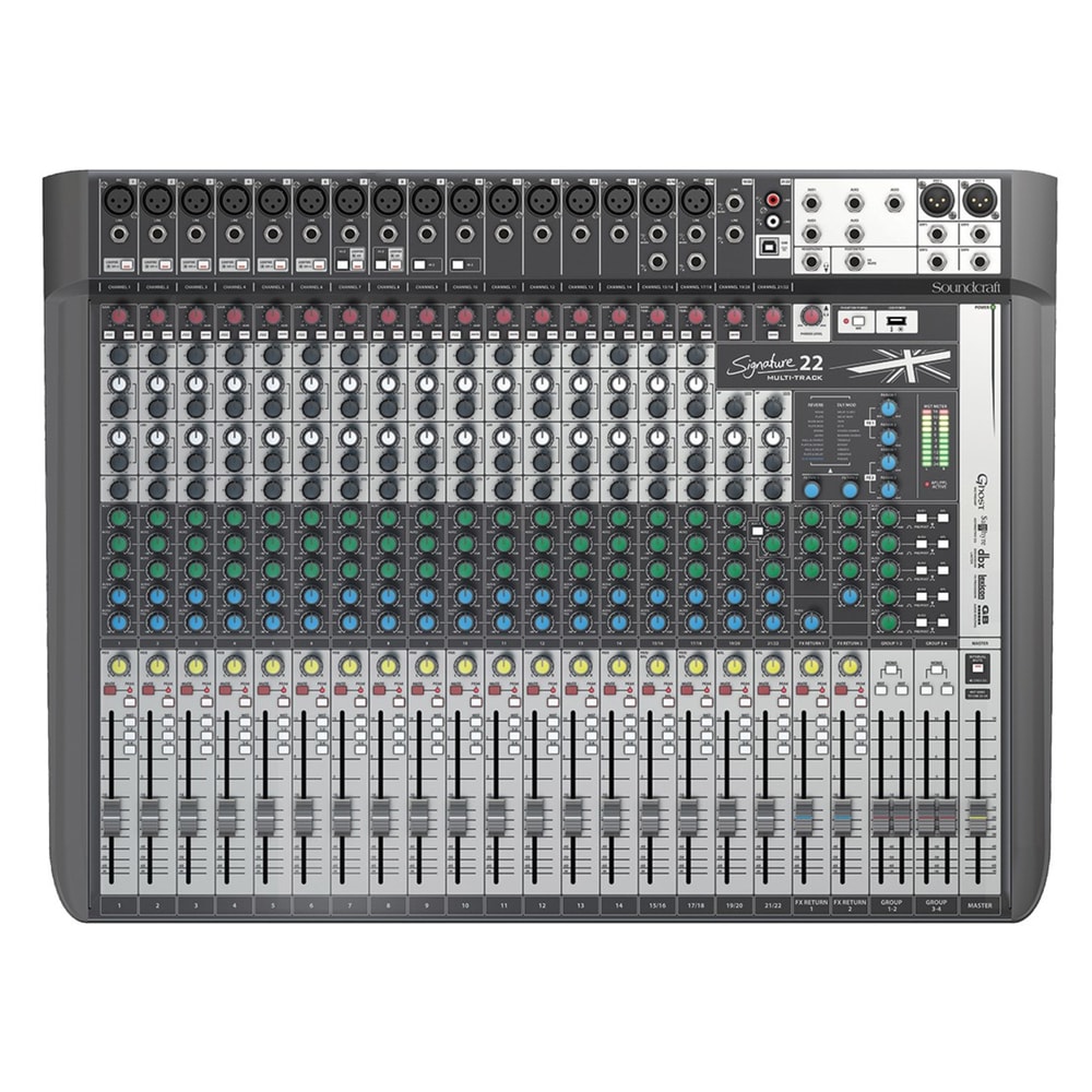 Mesa de Som Soundcraft Signature 22 MTK de 22 Canais - Akustica