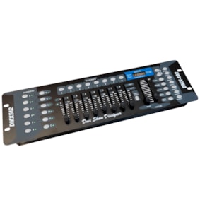 Mesa DMX 512 Controladora para Iluminação 192 Canais Cabo Bivolt Mesa DMX 512 Controladora para Iluminação 192 Canais Cabo Bivolt