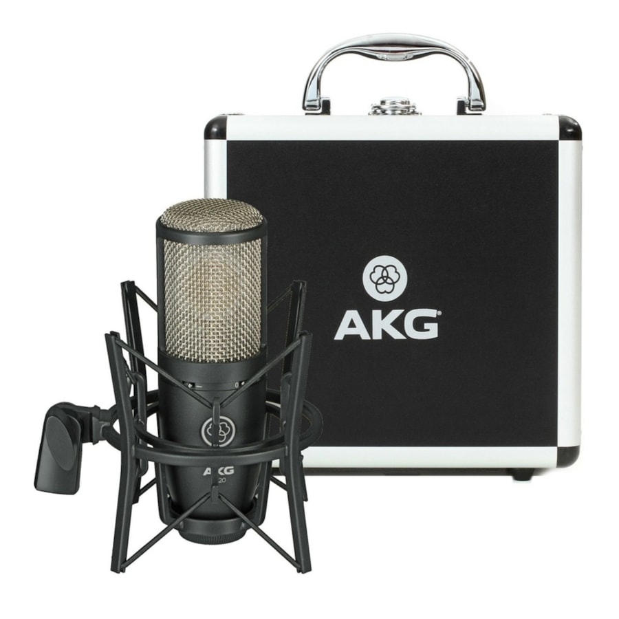 Microfone AKG P220 Condensador - Acompanha Shock Mount e Case Microfone AKG P220 Condensador - Acompanha Shock Mount e Case