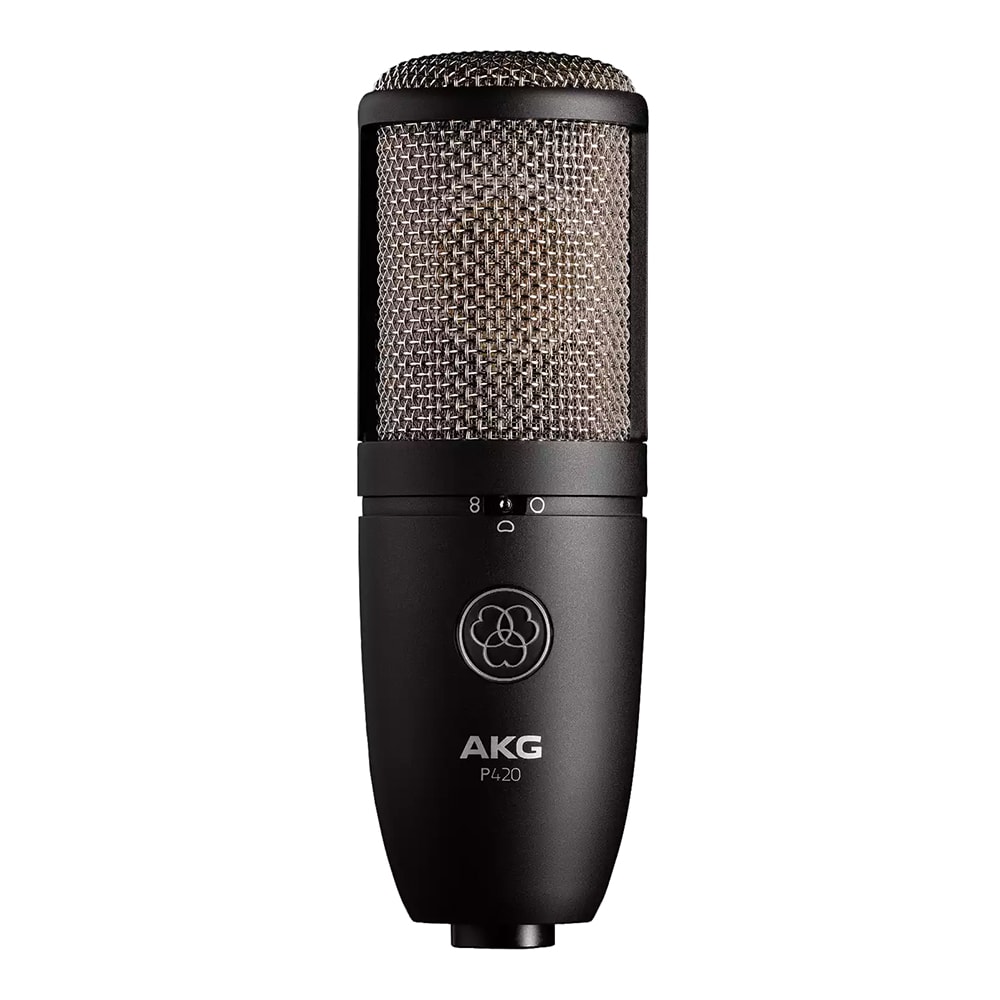 Microfone AKG P420 Condensador Preto C/ Shock Mount e Case