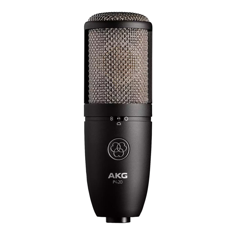 Microfone AKG P420 Condensador Preto C/ Shock Mount e Case Microfone AKG P420 Condensador Preto C/ Shock Mount e Case