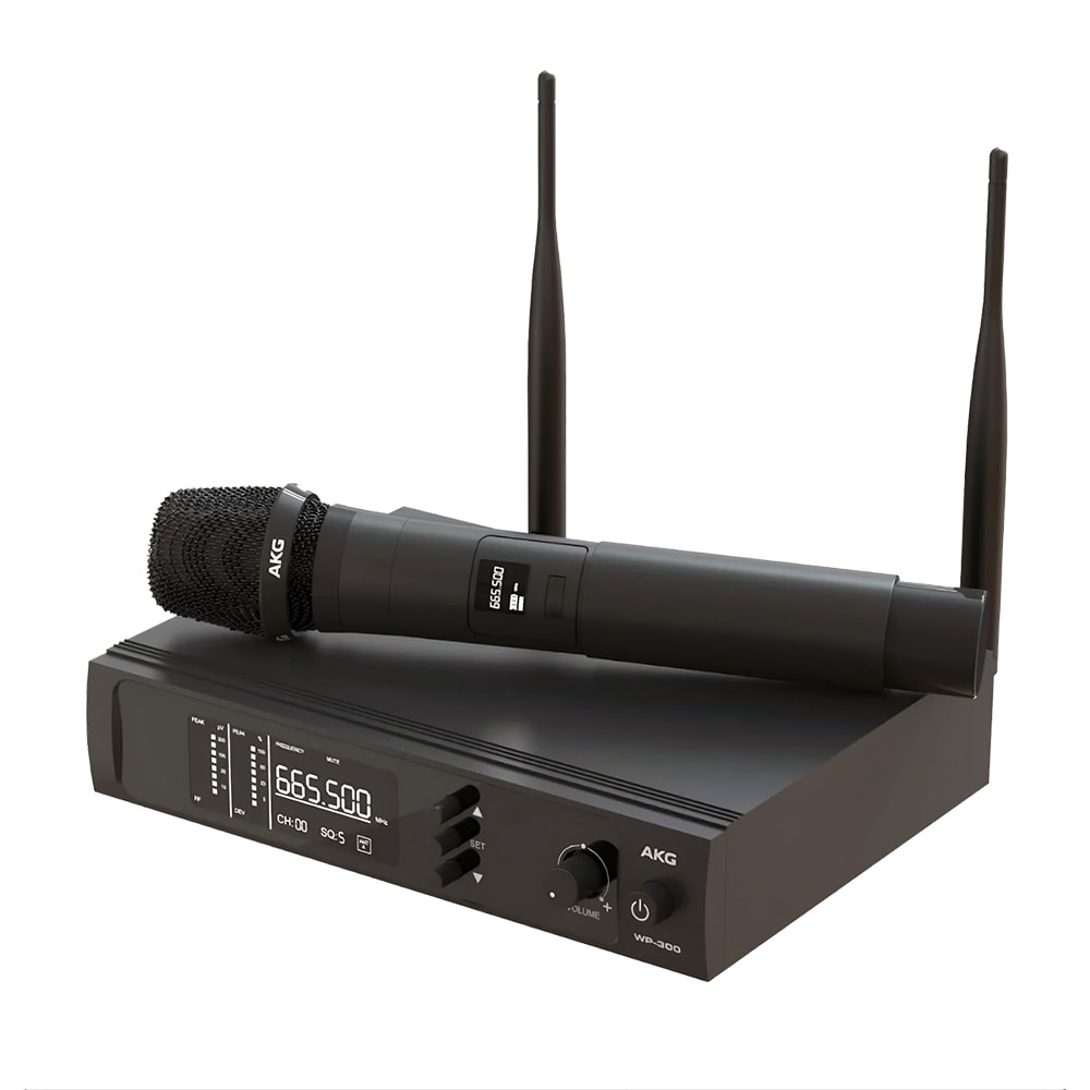 Microfone AKG WP300 de Mão Sem Fio UHF