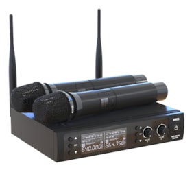 Microfone AKG WP300 Dual Sem Fio Duplo De Mão Microfone AKG WP300 Dual Sem Fio Duplo De Mão