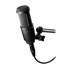 Microfone Audio-Technica AT2020 20 Series Condensador Cardioide Preto Microfone Audio-Technica AT2020 20 Series Condensador Cardioide Preto