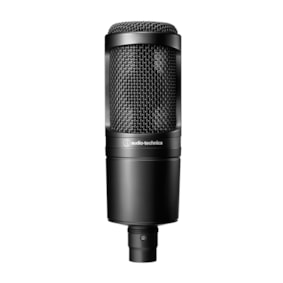 Microfone Audio-Technica AT2020 20 Series Condensador Cardioide Preto Microfone Audio-Technica AT2020 20 Series Condensador Cardioide Preto
