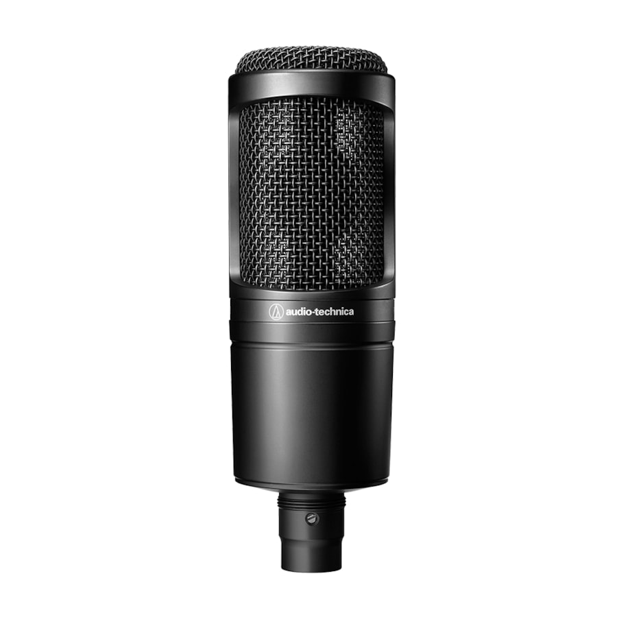 Microfone Audio-Technica AT2020 20 Series Condensador Cardioide Preto Microfone Audio-Technica AT2020 20 Series Condensador Cardioide Preto
